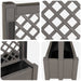 Ghiveci mare cu trellis Gri 99,5 x 43 x 133,5 PP - WALTI WALTI