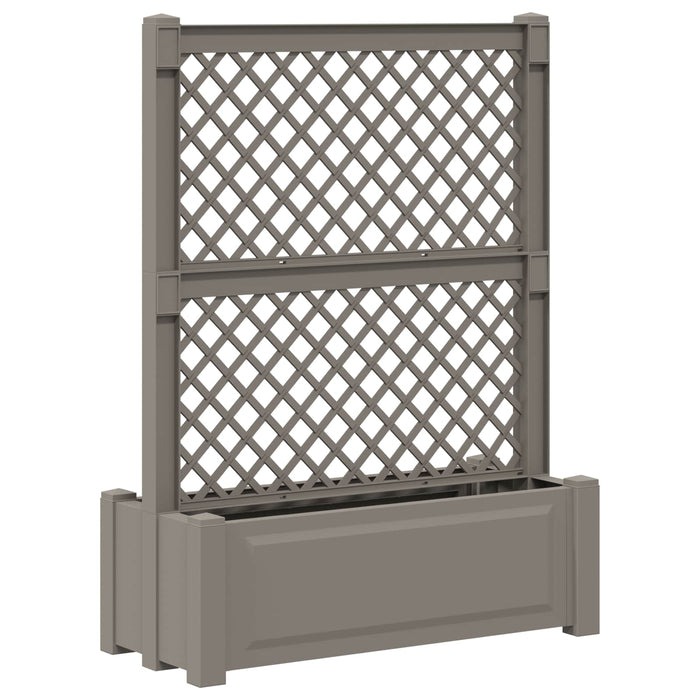 Ghiveci mare cu trellis Gri 99,5 x 43 x 133,5 PP - WALTI WALTI