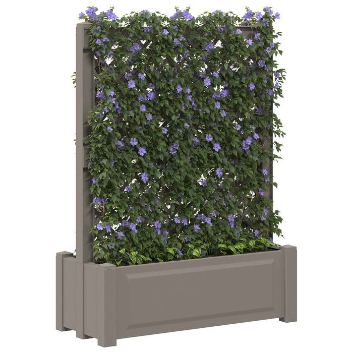 Ghiveci mare cu trellis Gri 99,5 x 43 x 133,5 PP - WALTI WALTI
