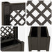 Ghiveci mare cu trellis Antracit 99,5 x 43 x 133,5 PP - WALTI WALTI