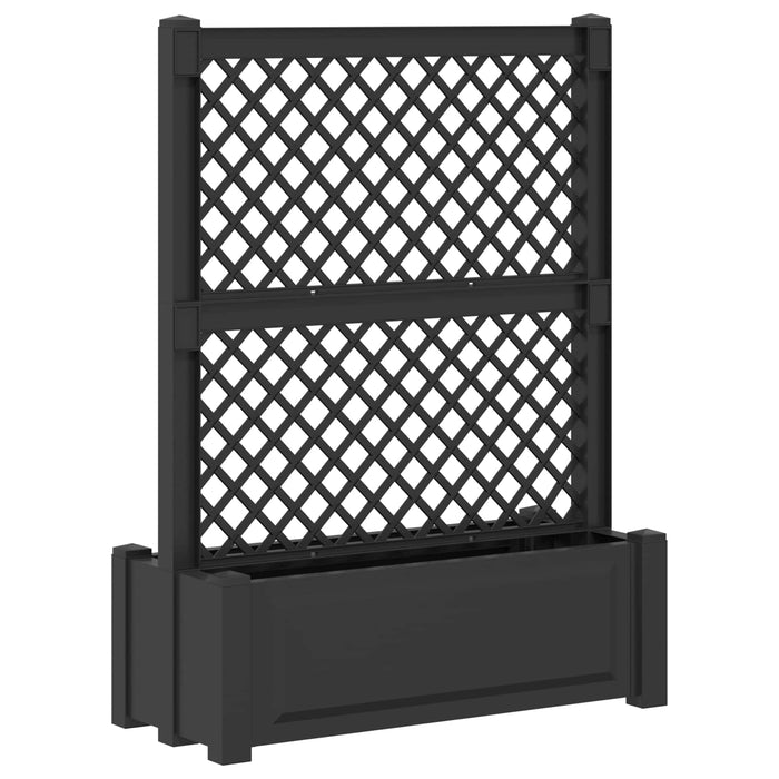 Ghiveci mare cu trellis Antracit 99,5 x 43 x 133,5 PP - WALTI WALTI