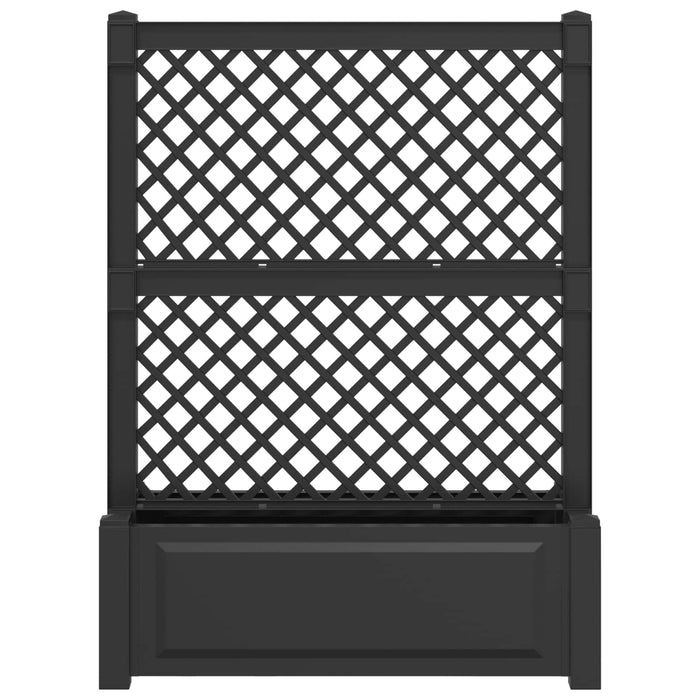 Ghiveci mare cu trellis Antracit 99,5 x 43 x 133,5 PP - WALTI WALTI