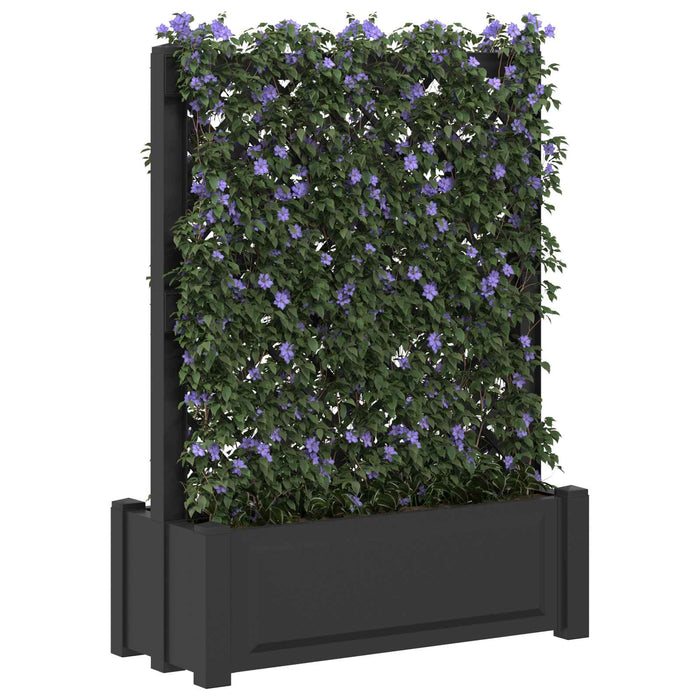 Ghiveci mare cu trellis Antracit 99,5 x 43 x 133,5 PP - WALTI WALTI