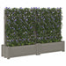 Ghiveci mare cu trellis 2 pcs Gri 200 x 43 x 133,5 cm PP - WALTI WALTI