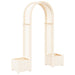 Arc de trandafiri cu ghiveci Alb 168,5 x 43 x 207 cm PP - WALTI WALTI