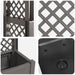 Arc de trandafiri cu ghiveci Gri 168,5 x 43 x 207 cm PP - WALTI WALTI