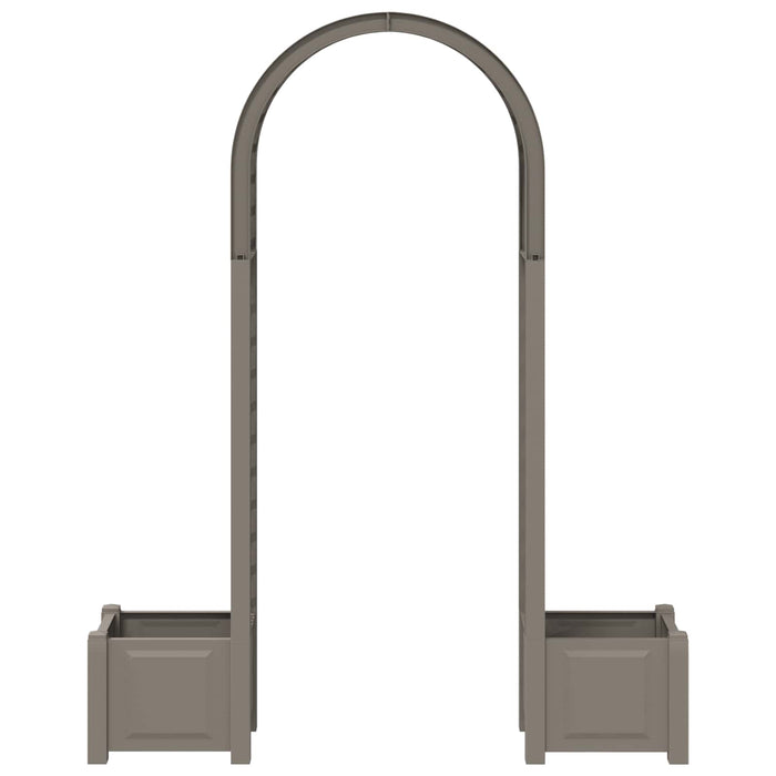 Arc de trandafiri cu ghiveci Gri 168,5 x 43 x 207 cm PP - WALTI WALTI