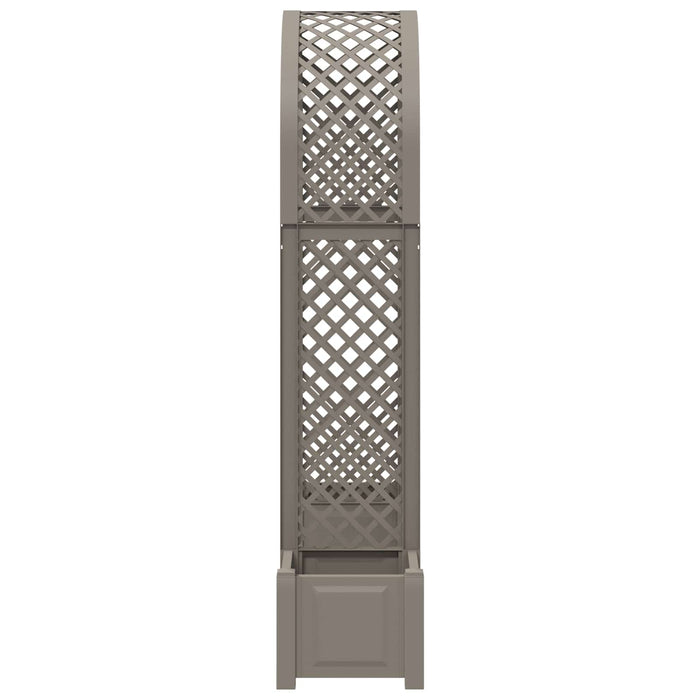 Arc de trandafiri cu ghiveci Gri 168,5 x 43 x 207 cm PP - WALTI WALTI