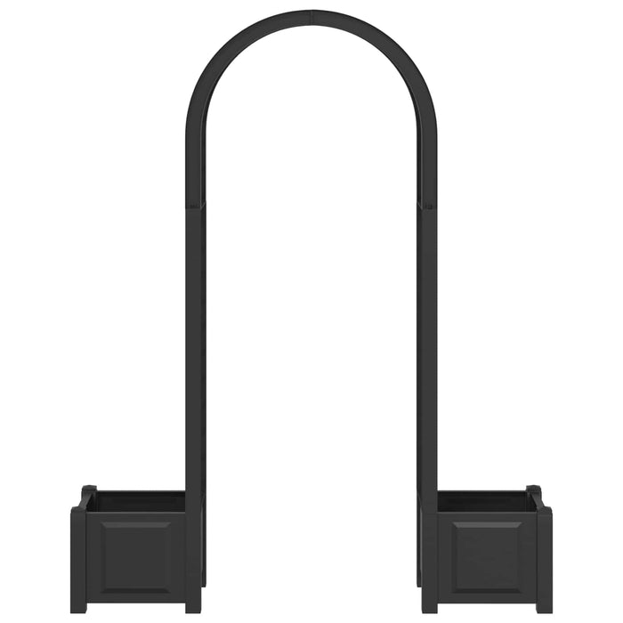 Arc de trandafiri cu ghiveci Antracit 168,5 x 43 x 207 cm PP - WALTI WALTI