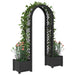 Arc de trandafiri cu ghiveci Antracit 168,5 x 43 x 207 cm PP - WALTI WALTI