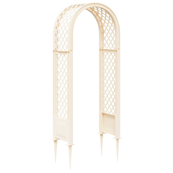Arc cu Trandafiri și Spice Alb 97 x 43 x 218 cm PP - WALTI WALTI