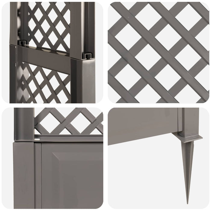 Arc cu Trandafiri și Spice Gri 97 x 43 x 218 cm PP - WALTI WALTI
