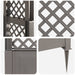 Arc cu Trandafiri și Spice Gri 97 x 43 x 218 cm PP - WALTI WALTI
