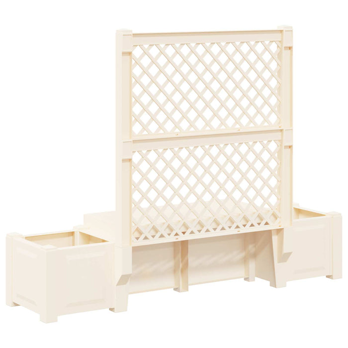 Bancă de grădină Kopenhagen Alb 173 x 49 x 135,5 cm PP - WALTI WALTI