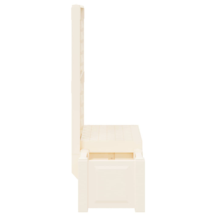Bancă de grădină Kopenhagen Alb 173 x 49 x 135,5 cm PP - WALTI WALTI