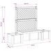 Bancă de grădină Kopenhagen Alb 173 x 49 x 135,5 cm PP - WALTI WALTI