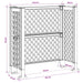 Plasă pentru Coș Antracit 123 x 47 x 114 cm PP - WALTI WALTI