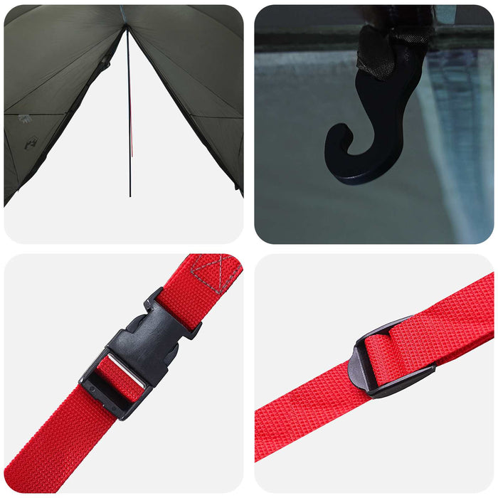 Cort rezistent la apă Verde Army Poliester 185T cu acoperire PU WALTI