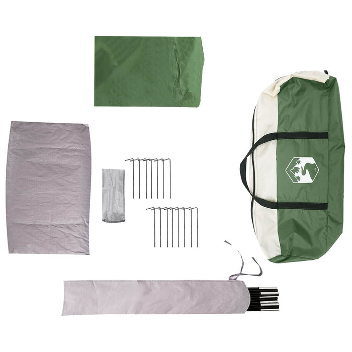 Cort Cabină cu pânză impermeabilă 10 persoană Verde WALTI
