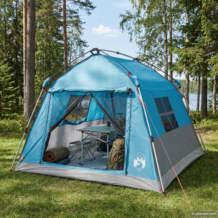 Cort instant rezistent la apă 2 persoană albastru WALTI