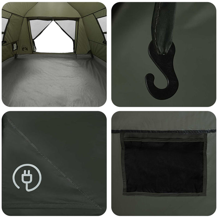 Cort instant rezistent la apă 3 persoană Verde Army WALTI