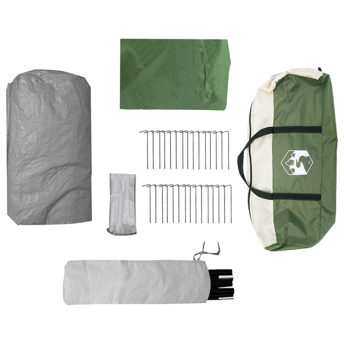 3 persoană 3 persoane Verde Poliester 185T cu acoperire PU WALTI