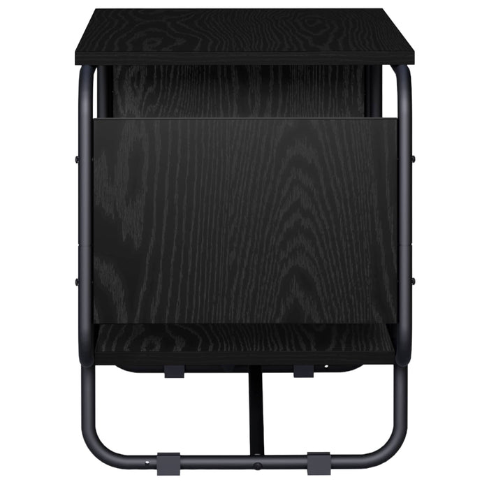 Support TV 80 x 36 x 45 cm Stejar Negru Lemn prelucrat WALTI