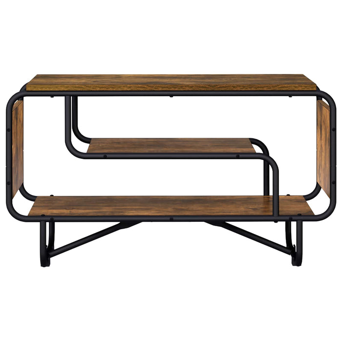 Support TV 80 x 36 x 45 cm Stejar fumuriu Lemn prelucrat WALTI