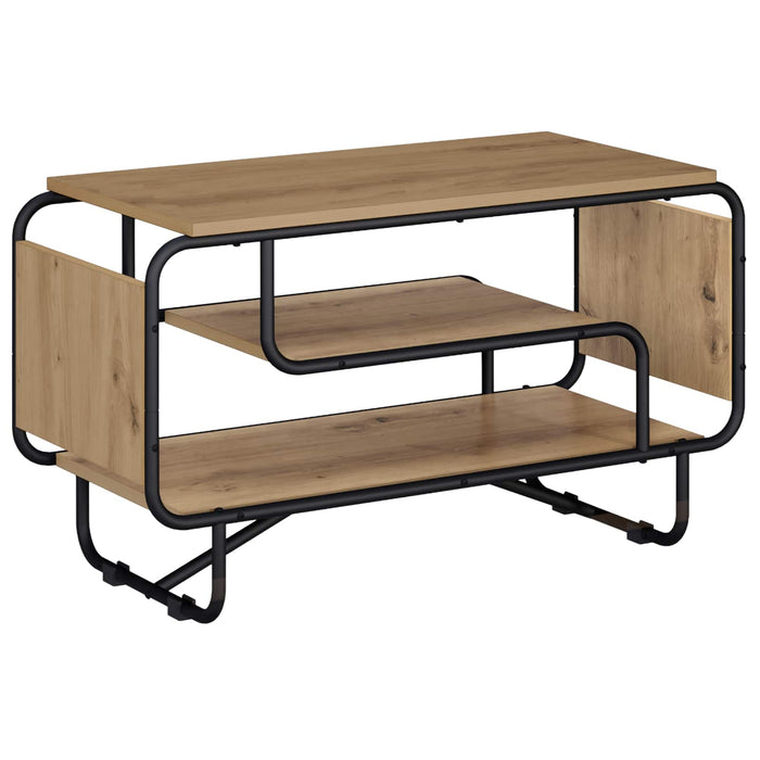 Support TV 80 x 36 x 45 cm Stejar Artizanal Lemn prelucrat WALTI