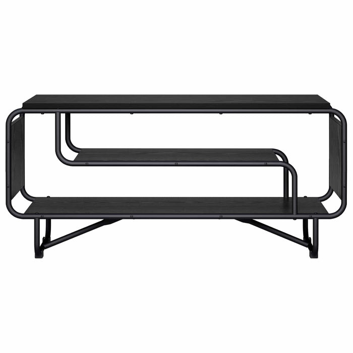 Support TV 98 x 36 x 45 cm Stejar Negru Lemn prelucrat WALTI