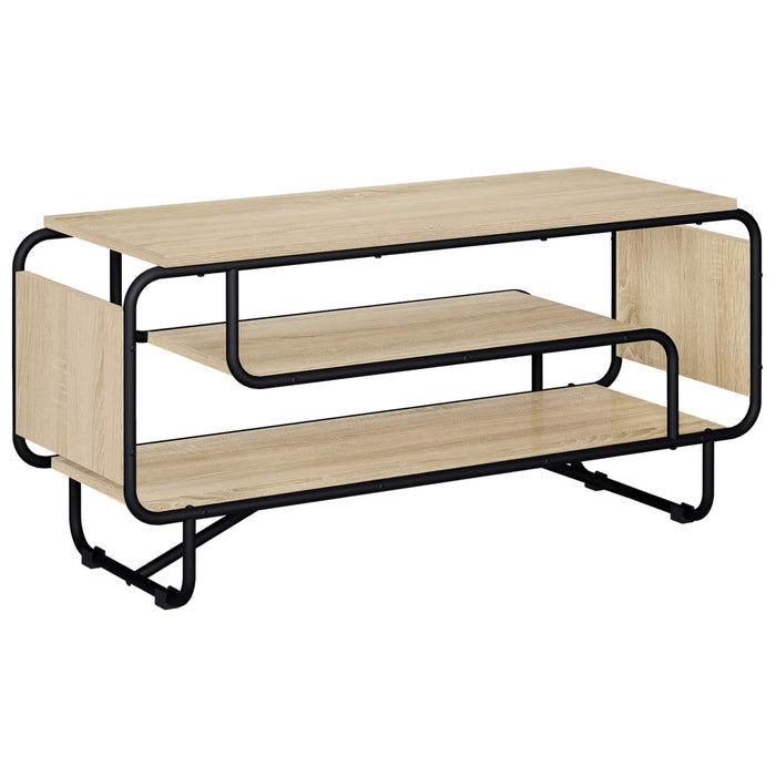 Support TV 98 x 36 x 45 cm Stejar Sonoma Lemn prelucrat WALTI