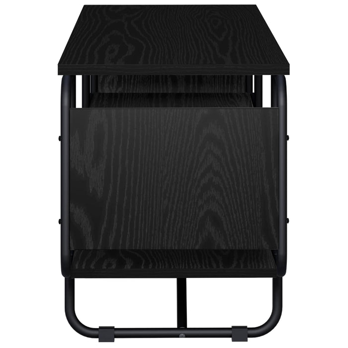 Support TV 140 x 36 x 45 cm Stejar Negru Lemn prelucrat WALTI