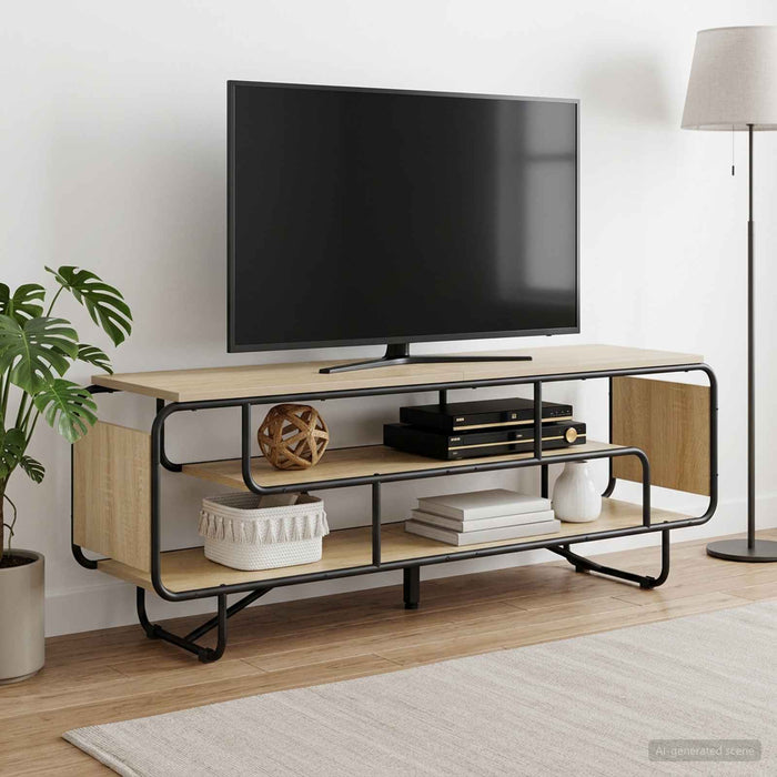 Support TV 140 x 36 x 45 cm Stejar Sonoma Lemn prelucrat WALTI