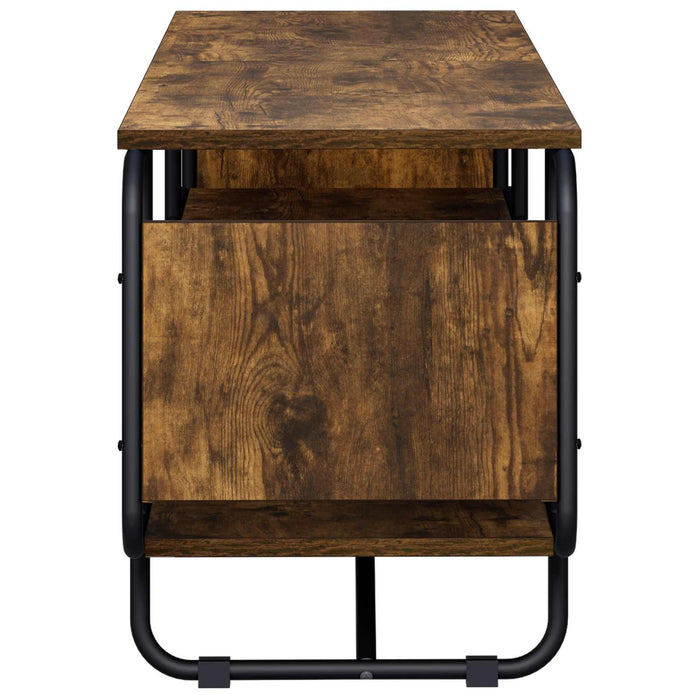 Support TV 140 x 36 x 45 cm Stejar fumuriu Lemn prelucrat WALTI