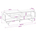 Support TV 140 x 36 x 45 cm Sonoma gri Lemn prelucrat - WALTI WALTI