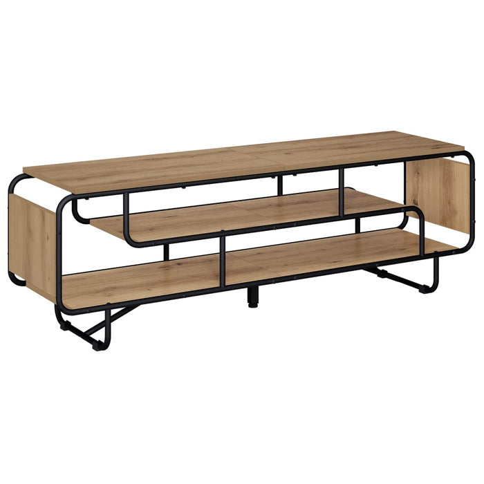 Support TV 140 x 36 x 45 cm Stejar Artizanal Lemn prelucrat WALTI