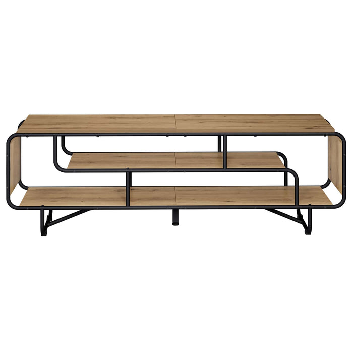Support TV 140 x 36 x 45 cm Stejar Artizanal Lemn prelucrat WALTI