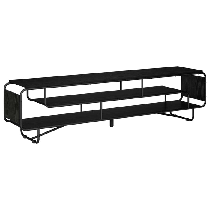 Support TV 180 x 36 x 45 cm Stejar Negru Lemn prelucrat WALTI