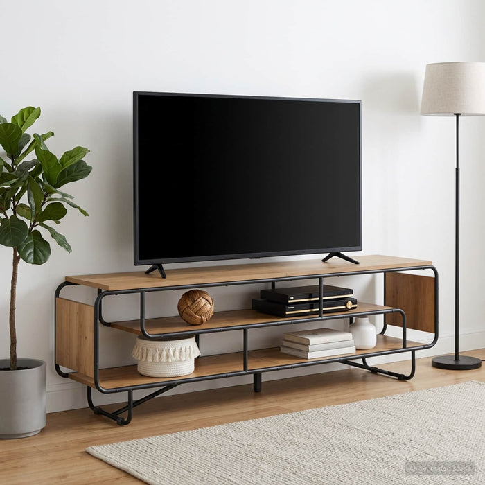 Support TV 180 x 36 x 45 cm Stejar Artizanal Lemn prelucrat WALTI