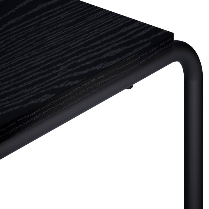 Support TV 80 x 35.5 x 42 cm Stejar Negru Lemn prelucrat WALTI