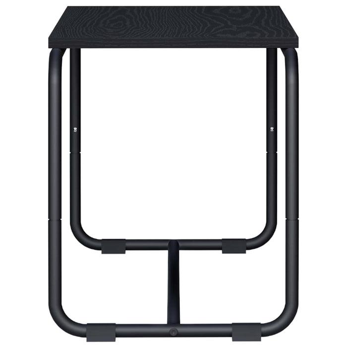 Support TV 80 x 35.5 x 42 cm Stejar Negru Lemn prelucrat WALTI