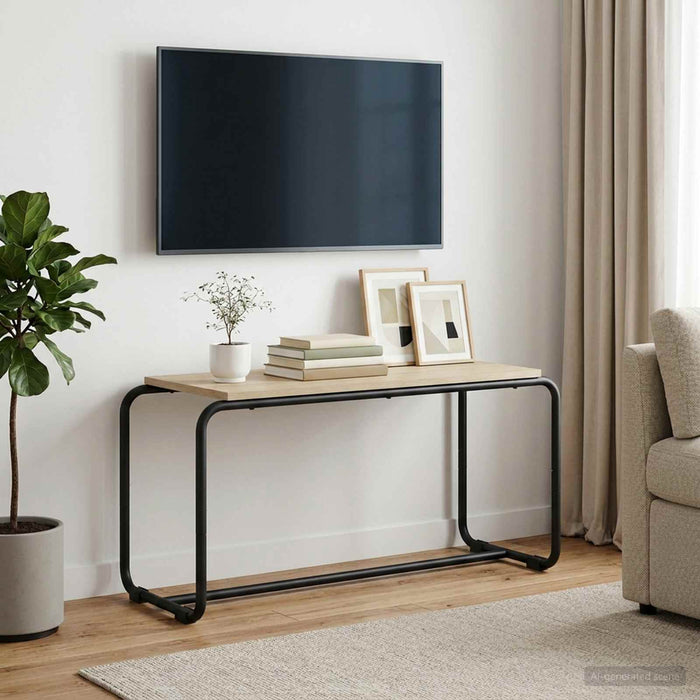 Support TV 80 x 35.5 x 42 cm Stejar Sonoma Lemn prelucrat WALTI