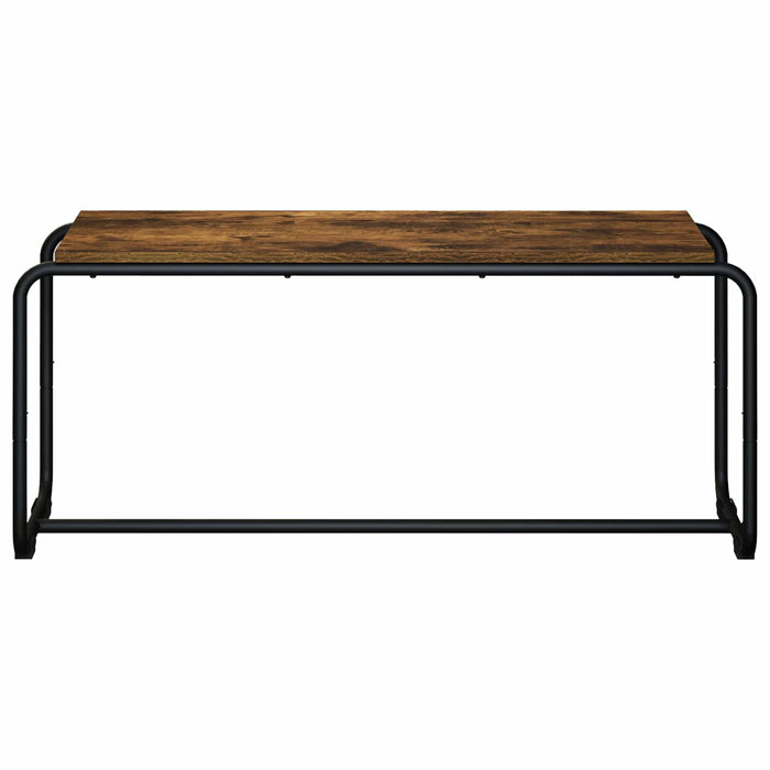 Support TV 98 x 35.5 x 42 cm Stejar fumuriu Lemn prelucrat WALTI