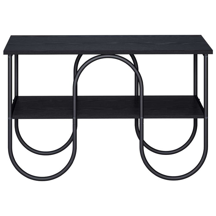 Suport TV 80 x 40 x 50 cm Stejar Negru Lemn prelucrat WALTI