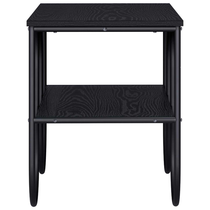 Suport TV 80 x 40 x 50 cm Stejar Negru Lemn prelucrat WALTI