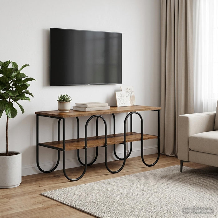 Suport TV 100 x 40 x 50 cm Lemn vechi Lemn prelucrat WALTI
