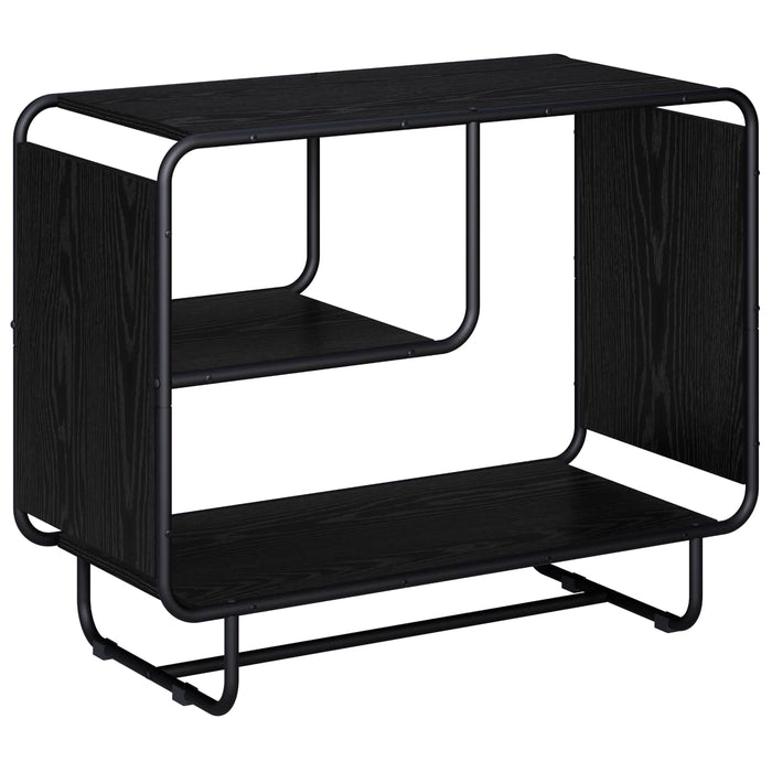 Bufet Stejar Negru 80 x 37.5 x 64.5 cm Lemn prelucrat WALTI