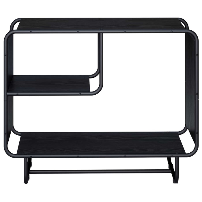 Bufet Stejar Negru 80 x 37.5 x 64.5 cm Lemn prelucrat WALTI
