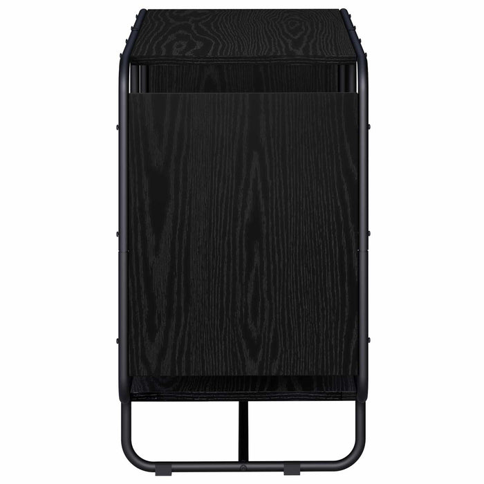Bufet Stejar Negru 80 x 37.5 x 64.5 cm Lemn prelucrat WALTI