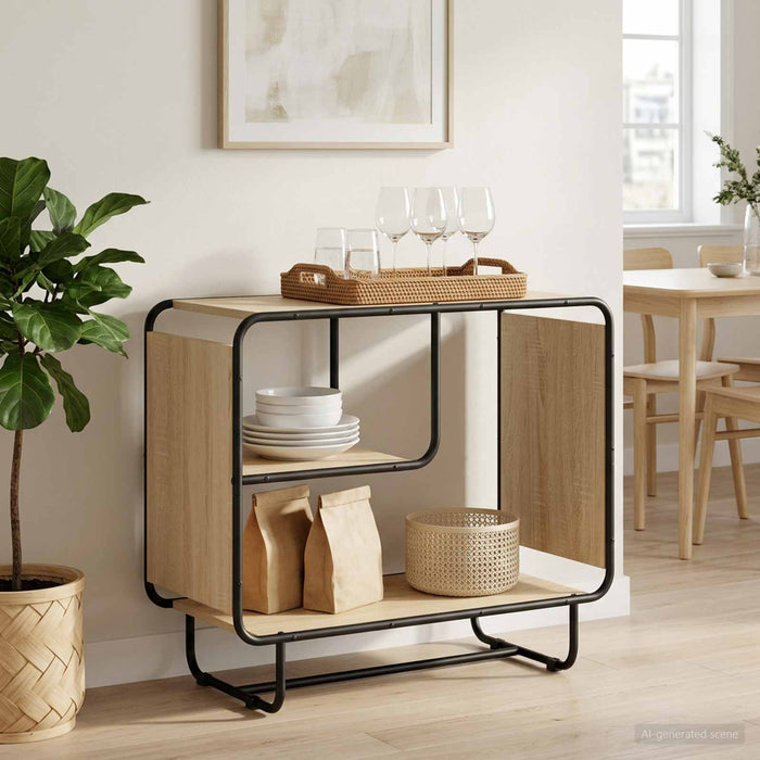 Bufet Stejar Sonoma 80 x 37.5 x 64.5 cm Lemn prelucrat WALTI